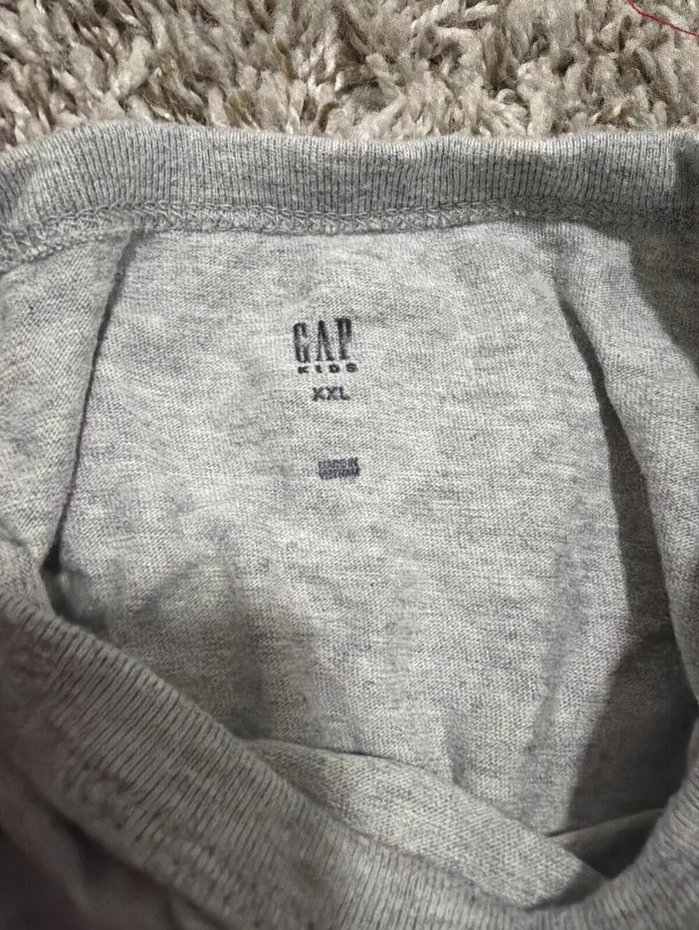 GAP Kids Boys Gray Long Sleeve Skateboard Skeleton Tee XXL